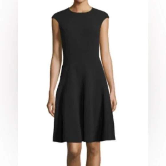 Anne Klein Classic Black Midi Dress size 6 - Picture 1 of 5